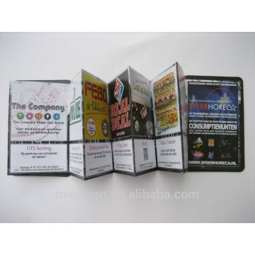 factory made directly cheap mini pocket advertising book with magnetic closure